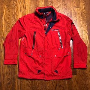 Vtg Tommy Hilfiger Freedom America Rain Jacket L